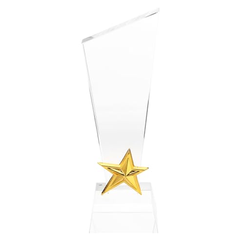 YARNOW Kristallpreis Abschlusstrophäe Preis Kristalltrophäe Preis Sterntrophäen Preistrophäe Siegertrophäe Pokal Teilnehmertrophäe Fußballtrophäe Siegertrophäen Partytrophäe Transparent von YARNOW