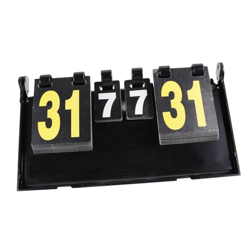 YARNOW Professionelle Stellige Score Flipper Anzeigetafel mit Stand Sport Spiel Punkteanzeige für Tischtennis Volleyball Basketball von YARNOW