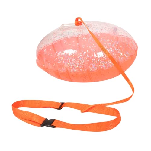 YARNOW Schwimmboje für Erwachsene mit Auffälligem Pailletten Design Aufblasbar Leichter PVC sicherheits schwimmhilfsgürtel Verstellbarer Taillengurt für Fluss und Poolnutzung von YARNOW