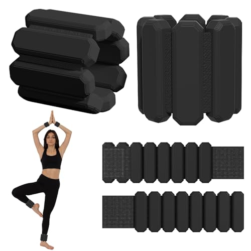 YATOSEEN Gewichtsmanschetten, Handgelenkgewichte für Männer und Frauen, Knöchelgewichte, Verstellbares Handgelenk-Gewichtsarmband für Yoga, Laufen, Krafttraining, Übungen, 2er-Set (je 1 LB) von YATOSEEN
