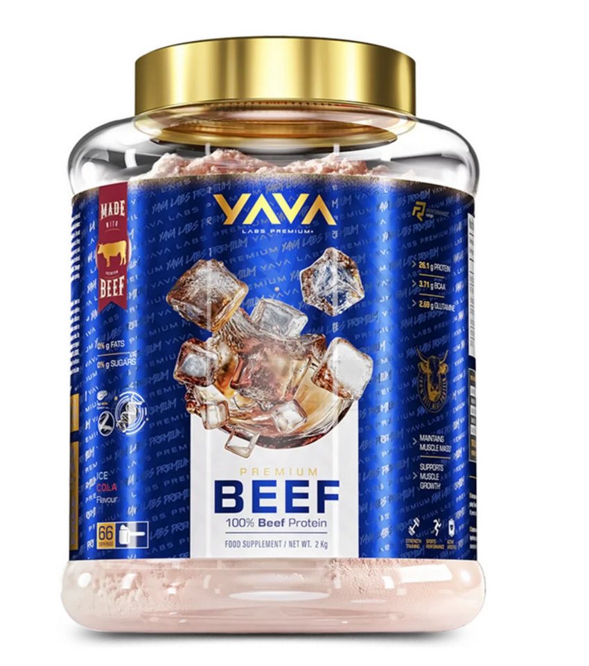 YAVA Labs YAVA LABS® PREMIUM BEEF Protein Hydrolysat 2kg Pulver, 1 er Einzelprodukt à von YAVA Labs