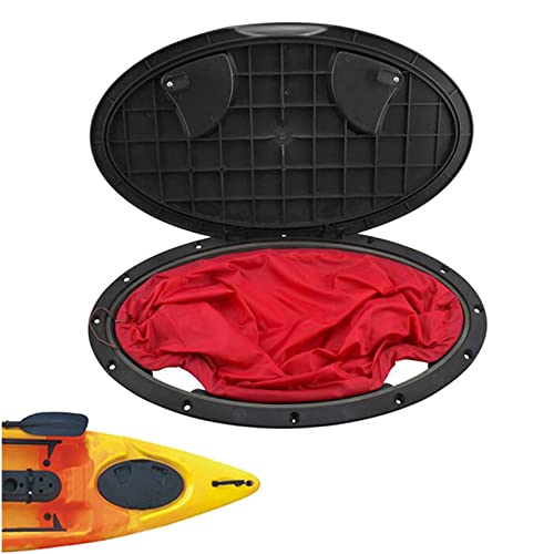 YC° Ovale Kajakluken-Abdeckung – Luken-Abdeckung – Deckplatten-Kit – mit Aufbewahrungstasche für Kajak, Boot, Marine, Outdoor-Wassersport (A) von YC°