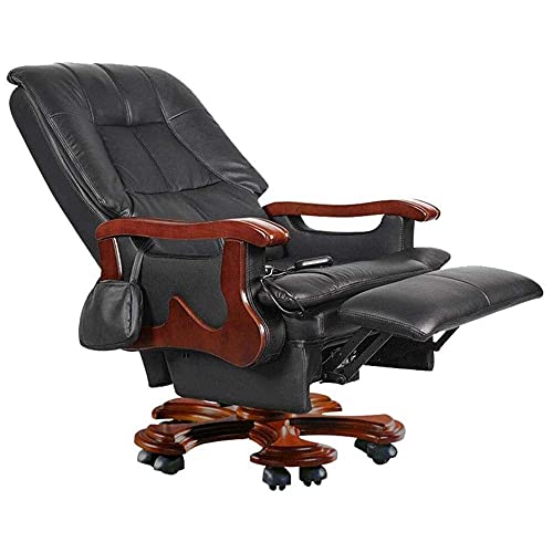 YCDSSM Boss-Bürostuhl, Boss-Stuhl, elektrischer Massage-Chefsessel aus Leder, Verstellbarer Bürostuhl, Drehstuhl, minimalistischer Home-Recliner, Manager-Stühle, 360-Grad-Drehung von YCDSSM