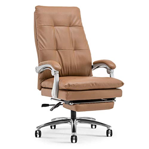 YCDSSM Boss Chair Computerstuhl Home Bequemer Business-Bürostuhl aus Leder mit Verstellbarer Rückenlehne von YCDSSM