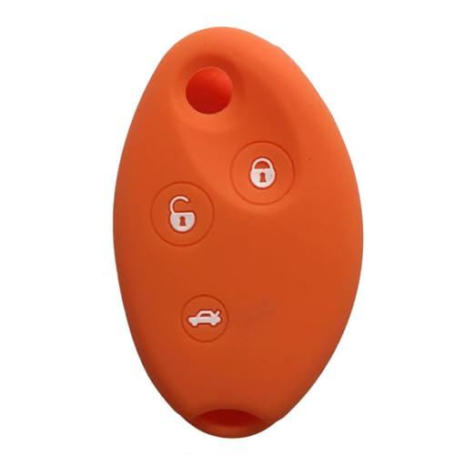 YCSYHQM Weiche Silikon-Schlüsselhülle für Citroen C5 X7 Xsara Picasso C3 C4 Cactus C6 C8 Berlingo Protect Autoschlüsselhülle, Orange von YCSYHQM