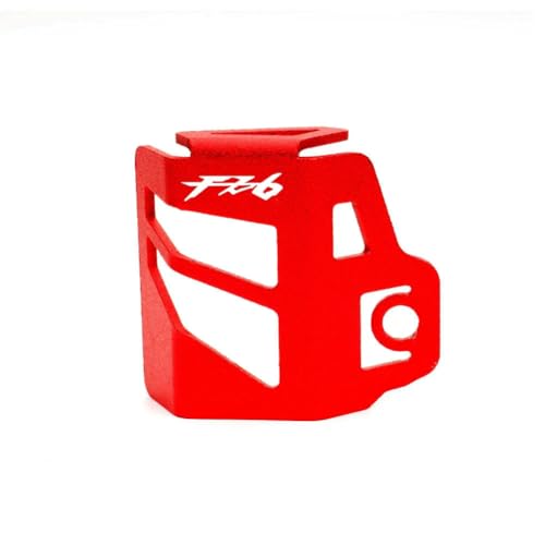 YCYHMHH Motorrad-CNC-Hinterrad-Bremsflüssigkeitsbehälter, Ölbehälter-Schutz, für Fazer FZ6 FZ-6 FZ 6 FZ6R FZ6N (nicht passend für 2007–2009), Rot-FZ6 von YCYHMHH
