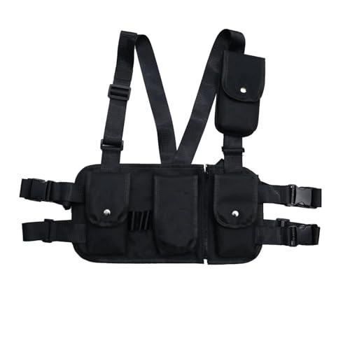 Hüfttasche for Männer und Frauen, vielseitige und stilvolle Brusttasche, multifunktionales und praktisches Outdoor-Zubehör, ideal for Radfahren, Laufen, Wandern im Freien von YCYNPXIR
