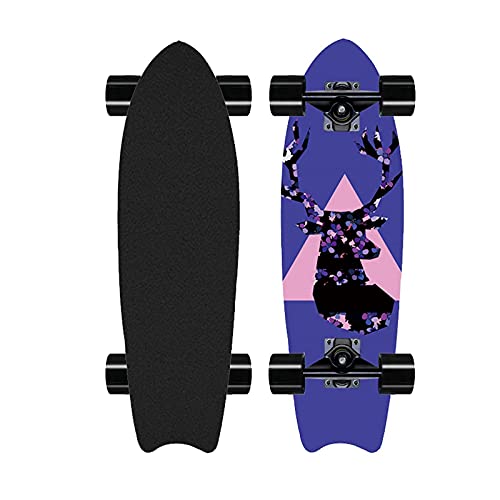 28-Zoll-Profi-Carving-Skateboard, Street-Surf-Pump-Skateboard, konkaves Cruiser-Komplettboard für Anfänger, 8-lagiges Ahornholz, ABEC-11-Lager von YDAWRY