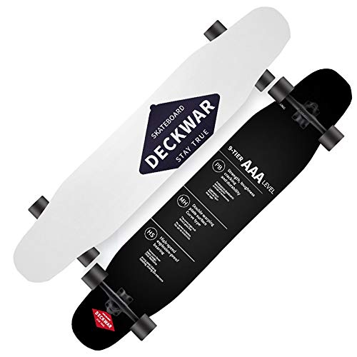 Skateboard Longboard Cruiser 46" Mädchen Anfänger Double Tilt Scooter Mit Lager Bodengleiter Kinder Komplett von YDAWRY