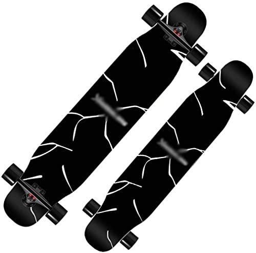 -Skateboard Vierrädriges Skateboard Ahorn-Longboard-Skateboard Erwachsene Jungen und Mädchen Brush Street Dance Board Anfänger Profi-Roller von YDAWRY