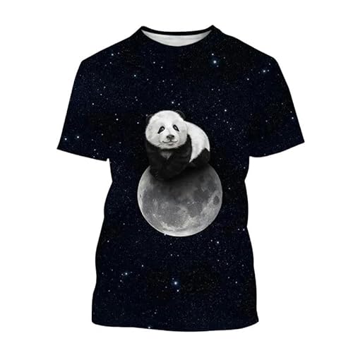 YDOOW 3D-Tier Kurzarm Sommer 3D Niedliche Tierpanda Druck T-Shirt Traditionelle Schätze Panda Grafische T-Shirts Für Männer Kleidung-T-Shirt-Nxh47263-Xs von YDOOW