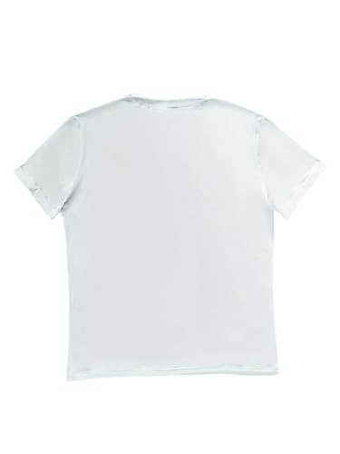 YDRABFLE Kurzarmoberteile Für Damen Buchstabe Print Crew Neck T-Shirt, Ungezwungenes Kurzarm-T-Shirt Für Frauenkleidung-Leer-L von YDRABFLE