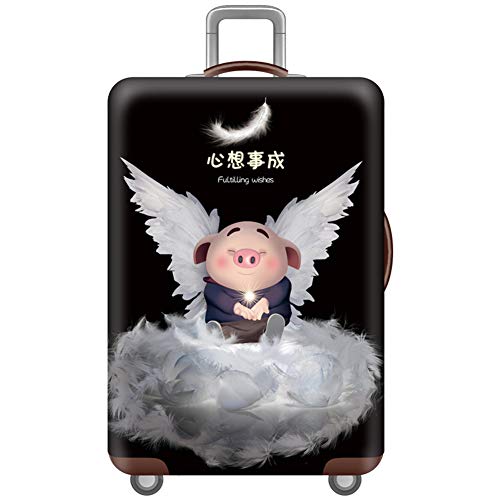 YDSH Nettes Schwein Serie Reise Koffer Protector elastische Ärmel Abdeckung Anti-Kratz-Gepäckabdeckung(Fit 18-32 Zoll Gepäck) von YDSH