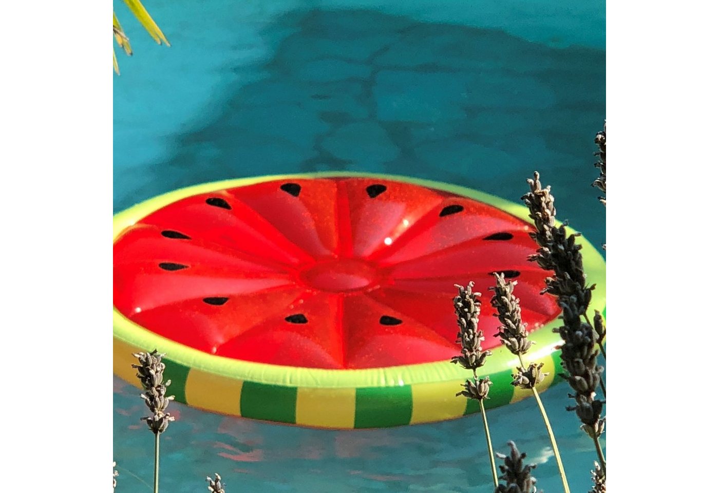 YEAZ Badeinsel GIANT SERIE - WATERMELON badeinsel, Komfortable Wassermelone für 2 Personen geeignet von YEAZ