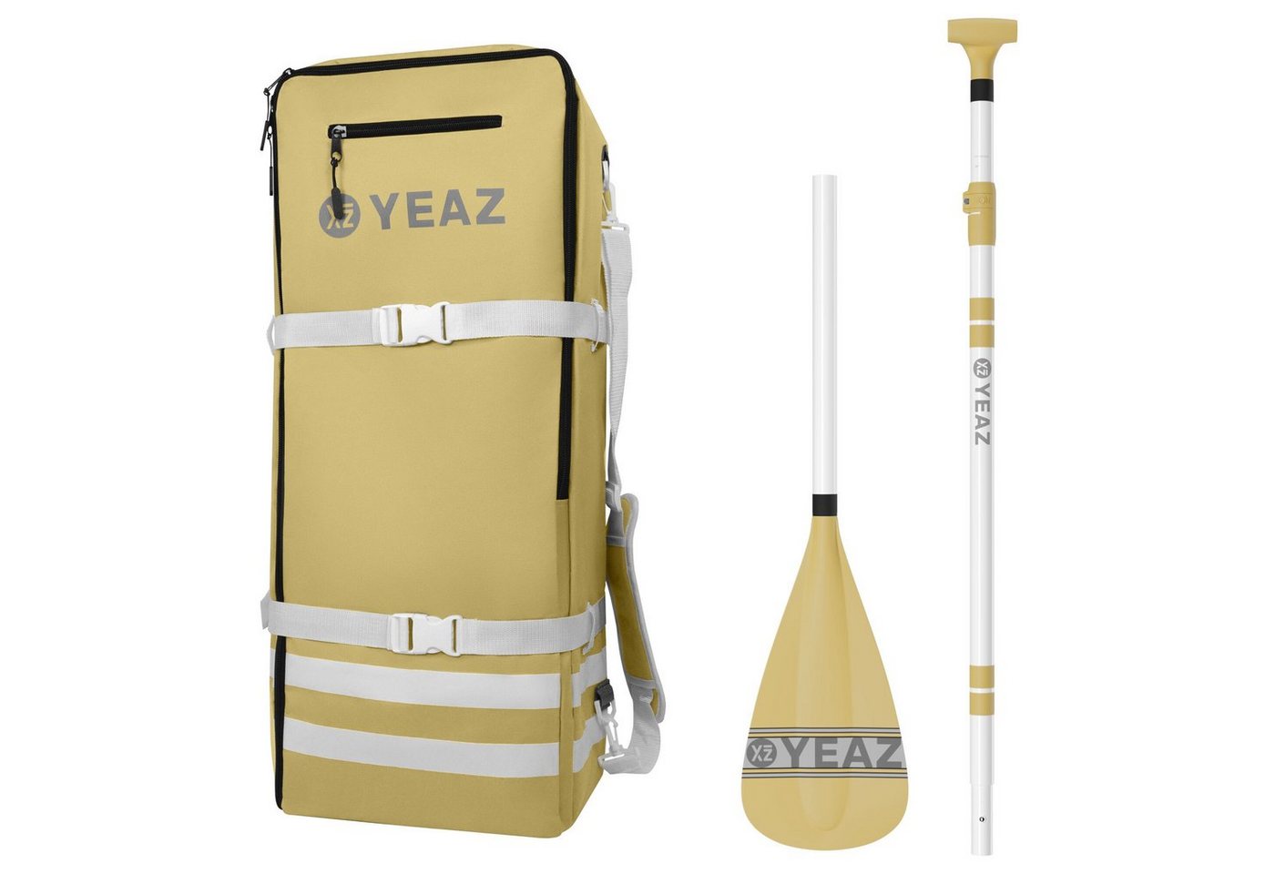 YEAZ LE CLUB KIT rucksack und paddel SUP-Paddel, Rucksack und Paddel von YEAZ