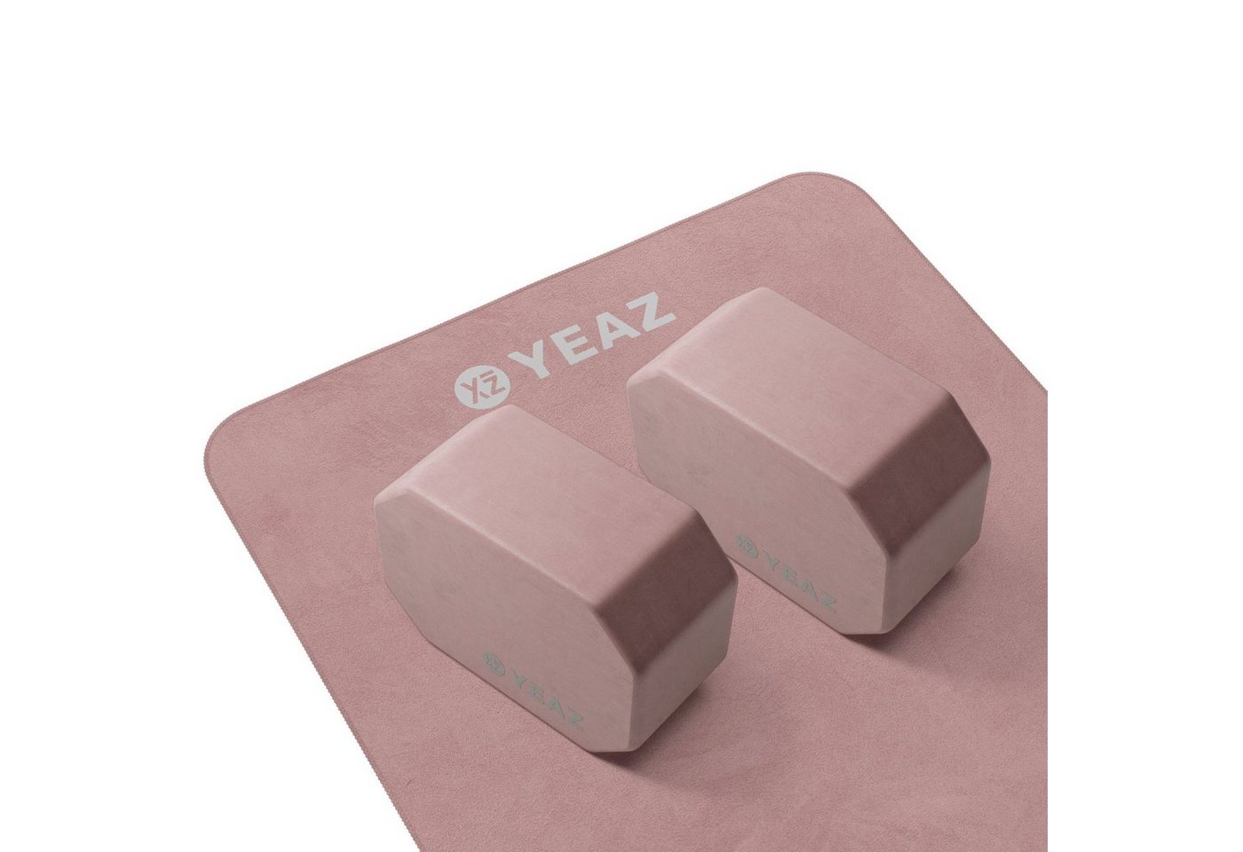 YEAZ Yogablock NEXT LEVEL set - yoga-blöcke & handtuch, rutschfeste Soft-Touch Oberfläche von YEAZ