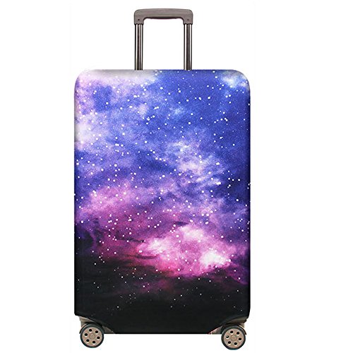YEKEYI Reisegepäckhülle, waschbar, Koffer-Schutz, passend für 45,7 - 81,3 cm große Gepäckstücke, Nebula, L (Suitable for 25"-28" luggage), Modern von YEKEYI