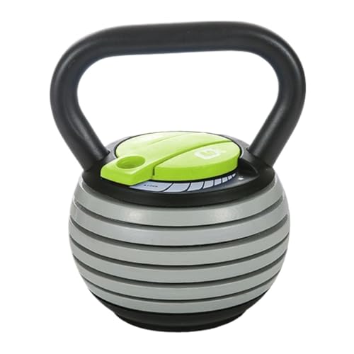 Hanteln Einstellbare Kettlebell Fitness Home Lifting Kettle Hantel Squat Training Körper- Und Hüftkrafttraining Hanteln Set (Color : Green, Size : 18kg) von YEPENG