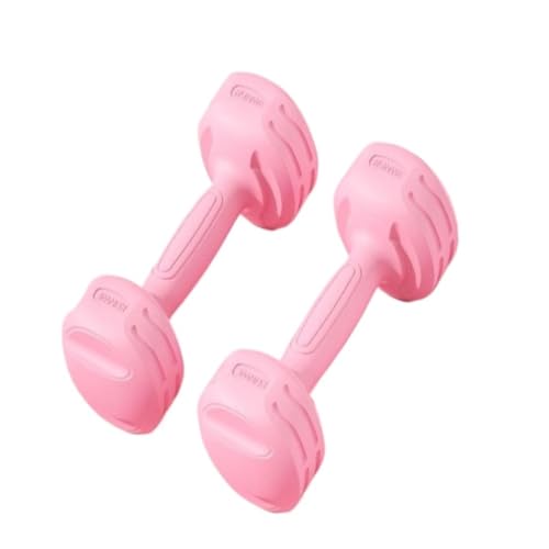 Hanteln Fitness-Hanteln For Männer Und Frauen, Heimübungs-Hanteln For Armmuskeltraining, Heim-Fitnessgeräte Hanteln Set (Color : Pink, Size : 2kg) von YEPENG