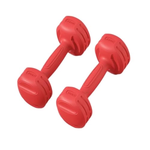 Hanteln Fitness-Hanteln For Männer Und Frauen, Heimübungs-Hanteln For Armmuskeltraining, Heim-Fitnessgeräte Hanteln Set (Color : Red, Size : 2kg) von YEPENG