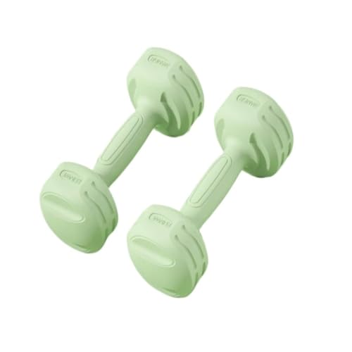 Hanteln Fitness-Kleinhanteln For Männer Und Frauen, Damenhanteln For Armmuskeltraining, Heimfitnessgeräte Hanteln Set (Color : Green, Size : 2KG) von YEPENG