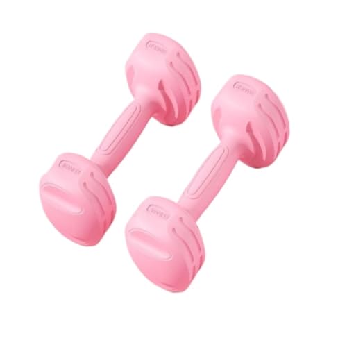 Hanteln Fitness-Kleinhanteln For Männer Und Frauen, Damenhanteln For Armmuskeltraining, Heimfitnessgeräte Hanteln Set (Color : Pink, Size : 3KG) von YEPENG