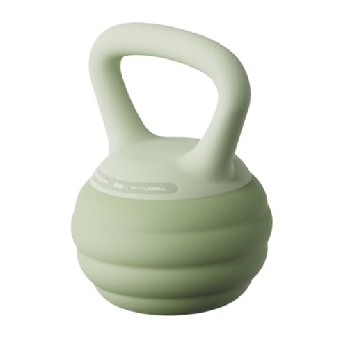 Hanteln Kettlebell Damen Fitness Haushalt Wasserkocher Hantel Solide Soft Kettlebell Yoga Sport Fitnessgeräte Hanteln Set (Color : Green, Size : 2.5KG) von YEPENG