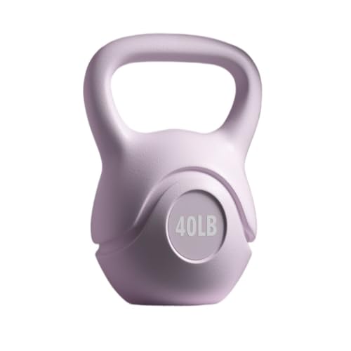 Hanteln Umweltfreundliche Kettlebell Fitness Home Einstellbares Gewicht Hantel Kettlebell-Basis Unterstützt Das Heben Des Wasserkochers Hanteln Set (Color : Purple, Size : 30LB) von YEPENG