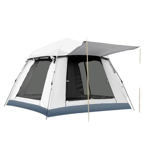 Tent Camping Außenzelt Aus Vinyl, Tragbar Und Biegsam, Automatisches Camping, Nickerchen, Nacht, Strand, Zeltcamping Zelt (Color : White, Size : A) von YEPENG