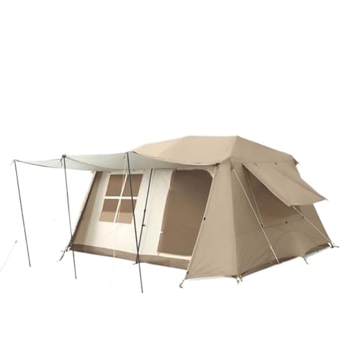Tent Camping Firstzelt for Den Außenbereich, Zwei Schlafzimmer Und EIN Wohnzimmer, 13㎡ Schnell Zu Öffnendes Zelt, Camping-Traufenzelt Zelt (Color : K, Size : A) von YEPENG