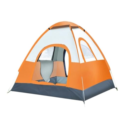 Tent Camping Outdoor-Zelt, Schnell Zu Öffnendes One-Touch-Strand-Campingzelt, Familien-Sonnenschutz Und Winddichtes Tragbares Zelt Zelt (Color : Orange, Size : D) von YEPENG