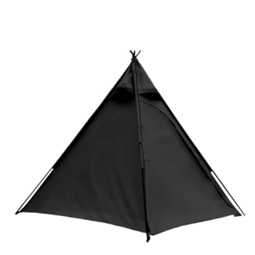 Tent Camping Pyramidenzelt Camping Outdoor-Zelt Sonnenschutz Und Regensicheres Tragbares Faltbares Camping-Leichtzelt Zelt (Color : Black, Size : A) von YEPENG