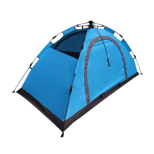 Tent Camping Zelt, Regensicher, Automatisches Zelt, Ohne Aufbau, Schnell Zu Öffnen, Regensicher, Einzelzelt, Tragbar, for Angeln Im Freien Zelt (Color : Blue, Size : A) von YEPENG