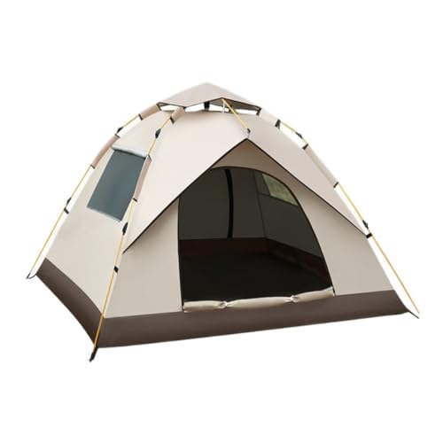 Tent Camping Zelt Im Freien, Picknick, Camping, Tragbares Zelt, Faltbar, Automatisches Pop-up-Zelt, Regensicher Und Winddicht, Outdoor-Zelt Zelt (Color : White, Size : A) von YEPENG