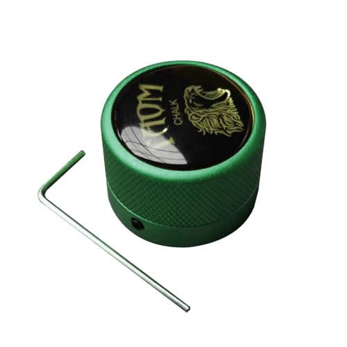 YEUEK TAOM Pool-Kreidehalter, runde Form, praktisches Werkzeug, Billardzubehör, magnetische Mini-Kreidespitze, Behälter, runde Box, Billard von YEUEK