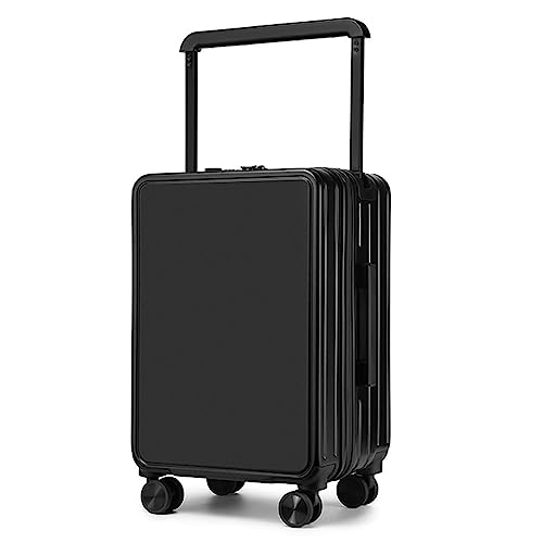 YEWMTRE Handgepäckkoffer, breiter Trolley-Koffer mit doppelter Vorderseite und Rollen, klassifizierter Aufbewahrungskoffer mit großem Fassungsvermögen von YEWMTRE