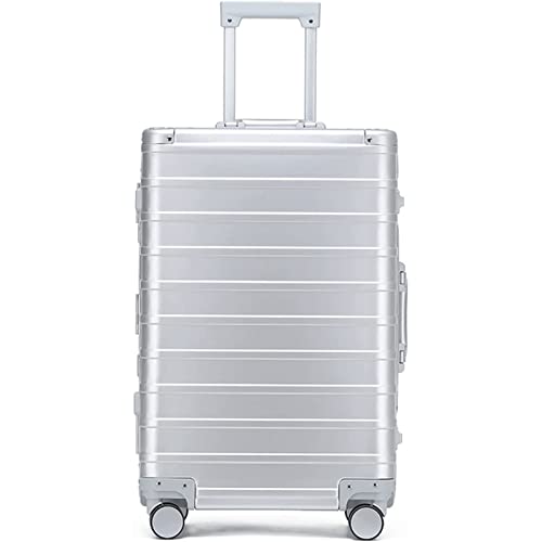YEWMTRE Robustes, leichtes Luxus-Hartschalengepäck mit Rollen, Trolley-Gepäck aus Aluminium-Magnesium-Legierung, Trolley-Koffer für Reisen, robust von YEWMTRE