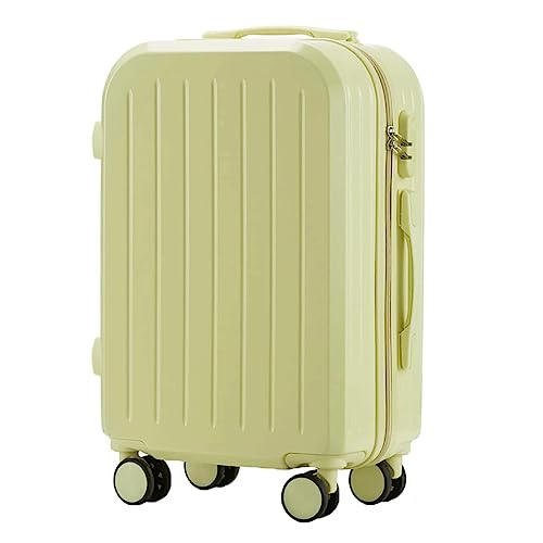 YEWMTRE Rollkoffer, langlebiger Koffer mit großer Kapazität, Handgepäck für Studenten, Sicherheitskombinationsschloss, Damenkoffer von YEWMTRE