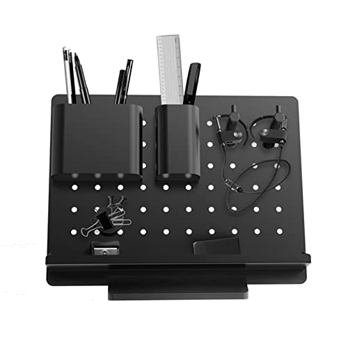 YFFDKA Desktop-Regal für kleine Stecktafeln, schwarzer, moderner, vertikaler Metall-Stecktafel-Organizer-Halter, Heim-/Büro-/Bastelraum-/Arbeitszimmer-Werkzeugaufbewahrung (Farbe: Stil2) Hello von YFFDKA