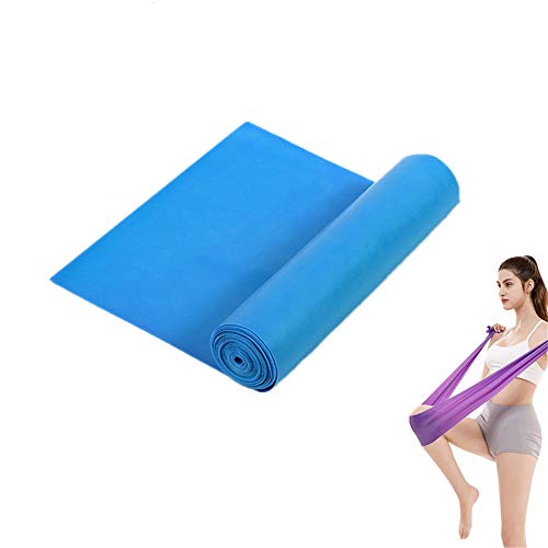 YGMXZL Fitnessbänder Widerstandsbänder,1.5m krafttraining Fitnessband für Aerobic, Muskelübungen, Crossfit, Muskelaufbau, Pilates,Yoga Physiotherapie (Blau) von YGMXZL