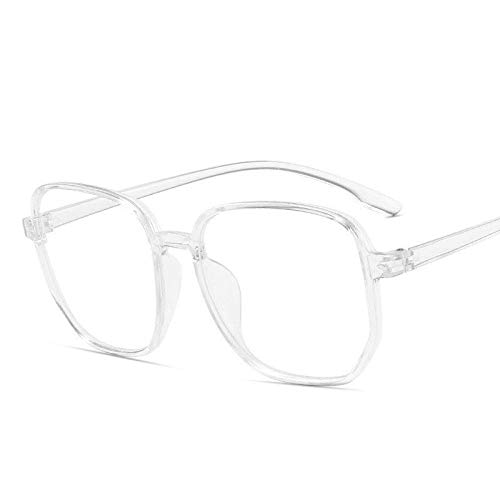 YHKF Brillen Übergroßer Brillenrahmen Für Frauen Männer Quadratische Brillenbrillen Brillenrahmen Unisex-Weiß von YHKF