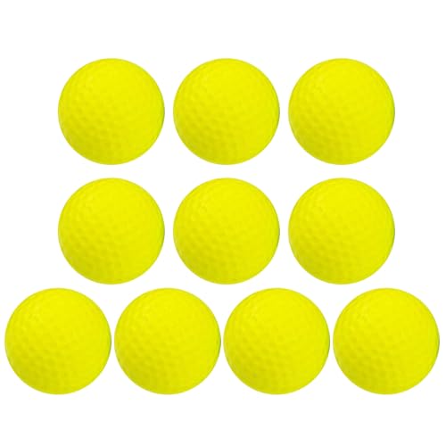 YIAGXIVG 10er Pack PU Schaum Golf Übungsball Golfball Realistisches Gefühl Übungs Golfball Weicher Golfball Für Drinnen Und Draußen PU Schaum Golfball Weicher Golfball von YIAGXIVG