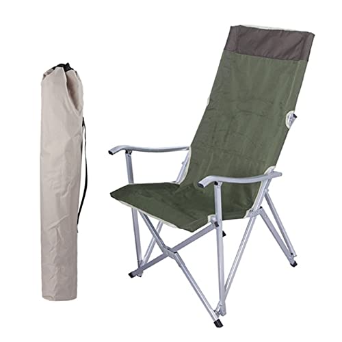 YIHANSS Klappbarer Campingstuhl mit hoher Rückenlehne, tragbare Klappstühle für den Außenbereich mit Armlehne und Aufbewahrungstasche, lässiger Strandstuhl zum Wandern und Angeln von YIHANSS
