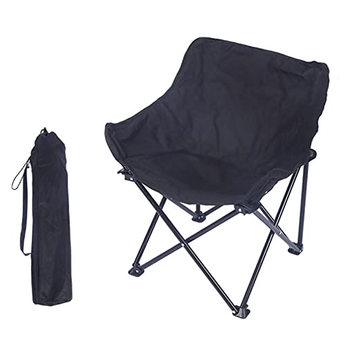 YIHANSS Klappbarer Moon Chair für den Außenbereich, Campingstuhl, tragbare Strandstühle mit Seitentaschen und Aufbewahrungstasche, kompakter Freizeitstuhl für Sport, Wandern, Angeln von YIHANSS
