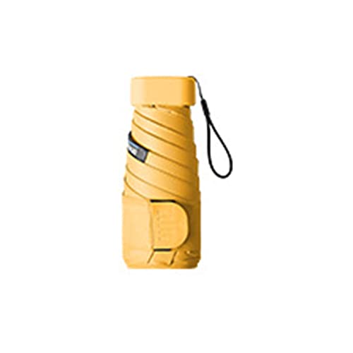 YIHANSS Mini-Reise-Sonnenschirm für die Handtasche mit Etui, tragbarer, Leichter, kompakter Sonnenschirm mit 95% für Sonne und Regen, für Männer und Frauen von YIHANSS