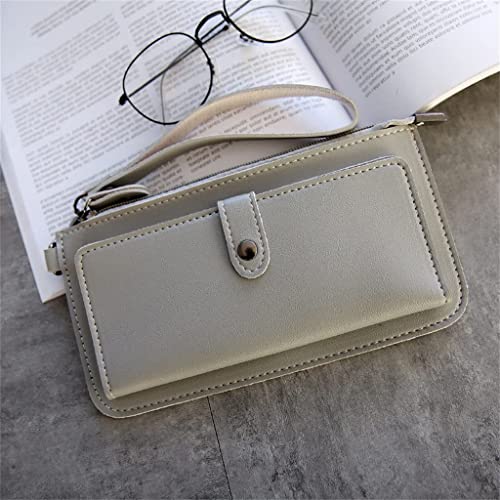 YIHANSS Multifunctional Fashion Women's Wallet PU Leather Long Wallet Multi-Card Position Clutch Buckle Zipper Student Wallet (Color : B, Size : 1ps) von YIHANSS