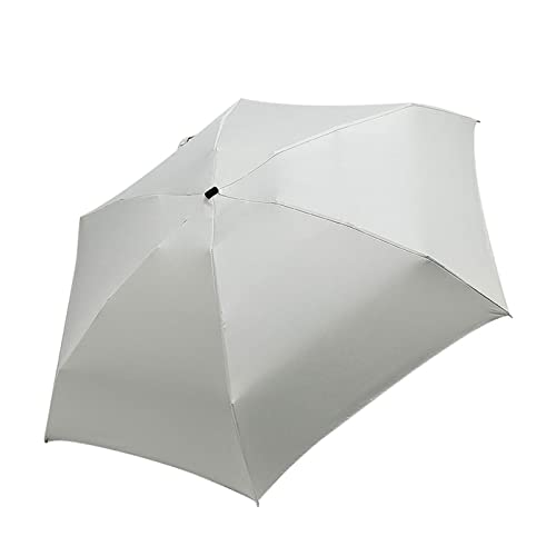YIHANSS Regenschirm Regenschirm Flacher Leichter Sonnenschirm 5 Faltbare Sonne Mini Faltbarer Regenschirm Paar kurzer Griff Wind langlebiger widerstandsfähiger Regenschirm von YIHANSS