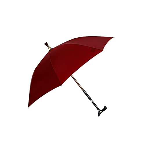 YIHANSS Regenschirme für Regen, separater Krückenschirm, Rutschfester Sonnenschutz-Regenschirm, Retro-Krückenschirm, multifunktionaler Krückenschirm für ältere Menschen, Regenschirm im Freien von YIHANSS