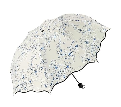 YIHANSS Taschenschirm, Winddicht, manueller dreifach Faltbarer Regenschirm, Faltbarer Regenschirm, Winddicht, UV-Regenschirme, Regensonnenschirme, Winddicht von YIHANSS