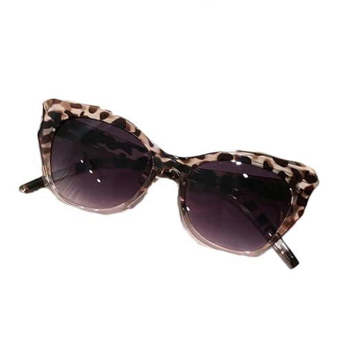 YIMAISZQ Sonnenbrille Sonnenbrille Frauen Gradient Sonnenbrille Weiblicher Spiegel Im Freien Schatten-Leopard Trans von YIMAISZQ